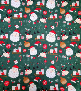 Printed Mini-Matt - Christmas - Bottle Green