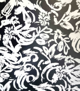 Nylon Rayon - Abstract - Black
