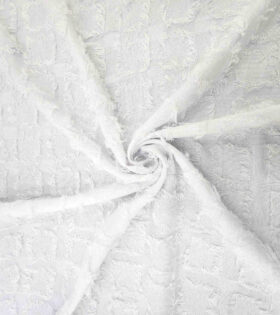 Denim Fringe - White