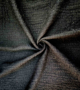 Muslin/Melkdoek Crinkle - Black