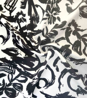 Nylon Rayon - Abstract - White