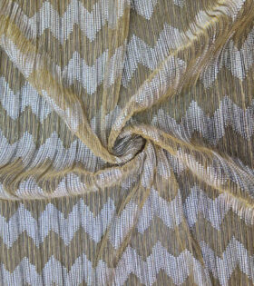 Pleated Foil - Chevron - Gold