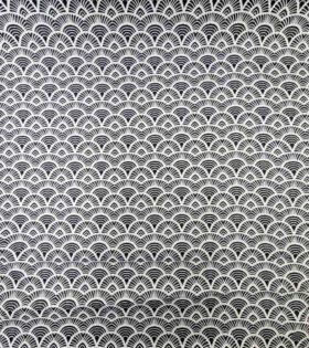 Printed Mini Matt - African Fan - Black & White