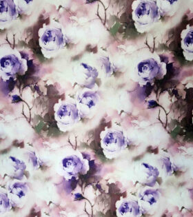 Digital Printed Duchess Satin - Roses