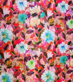 Digital Printed Duchess Satin - Floral