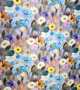 Digital Printed Duchess Satin - Floral