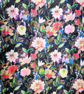 Digital Printed Duchess Satin - Floral