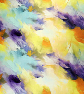 Digital Printed Duchess Satin - Abstract