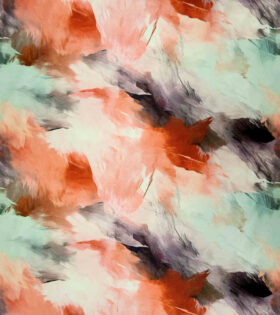 Digital Printed Duchess Satin - Abstract