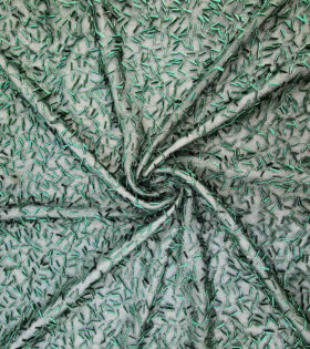 Rolling Sequins Mesh - Bottle Green