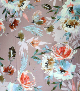 Printed DTY - Floral - Mauve