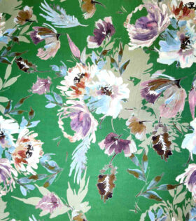 Printed DTY - Floral - Green