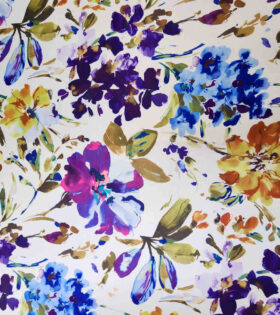 Printed DTY - Floral - Purple