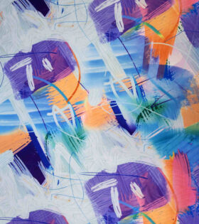 Printed DTY - Abstract - Orange