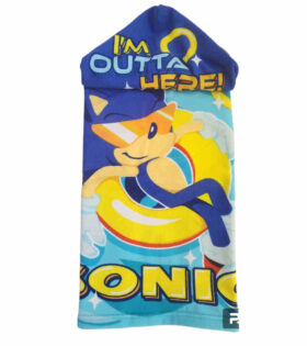 Hooded Towel - Sonic