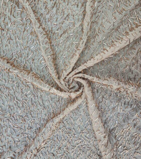 Rolling Sequins Mesh - Beige