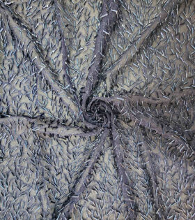 Rolling Sequins Mesh - Navy Blue
