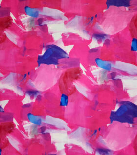 Dior Satin - Abstract - Cerise Pink