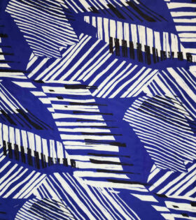 Dior Satin - Abstract - Royal Blue