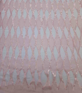Teardrop Burnout Tulle - Baby Pink