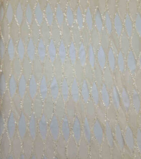 Teardrop Burnout Tulle - Champagne