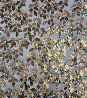 Reva Sequins Tulle - Rose Gold
