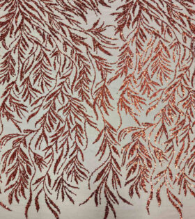 Sebastian Sugar Metallic Tulle - Red