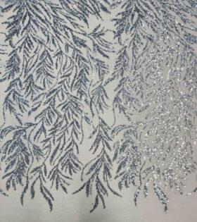 Sebastian Sugar Metallic Tulle - Powder Blue