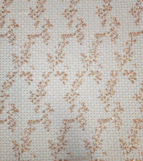 Nelly Beaded Tulle - Rust