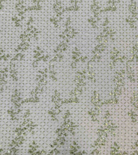 Nelly Beaded Tulle - Olive