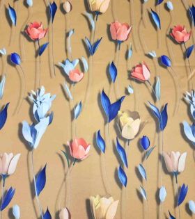 Digital Printed Duchess Satin - Tulip
