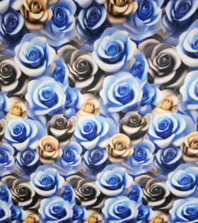 Digital Printed Duchess Satin - Roses