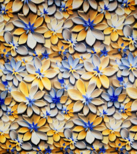 Digital Printed Duchess Satin - Floral