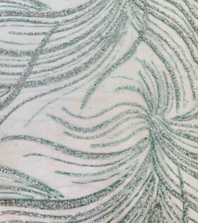 Two Tone Metallic Tulle D#4 - Sea Green