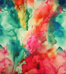 Digital Printed Duchess Satin - Abstract