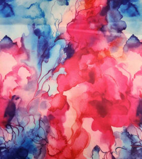 Digital Printed Duchess Satin - Abstract