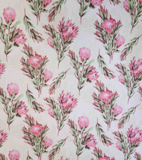 Printed Mini Matt - Protea - White