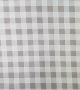240cm Gingham Tabling  - Light Grey