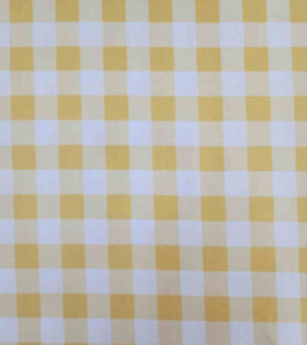 240cm Gingham Tabling  - Yellow