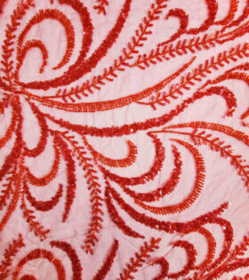 Kiara Beaded Tulle - Red