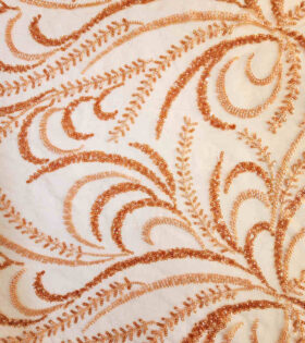 Kiara Beaded Tulle - Orange