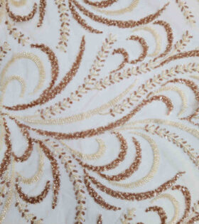 Kiara Beaded Tulle - Cream
