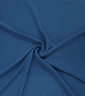 Double Milk Georgette - Blue Stone