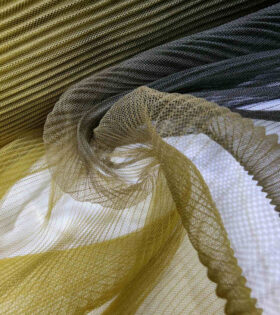 Ombre Pleated Tulle - Sulphur Yellow