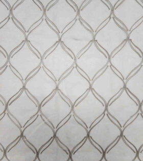 Embroidered Linen Voile D2 - Grey
