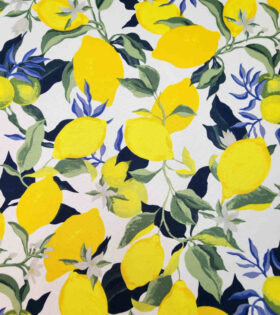 Printed Mini Matt - Lemon - White