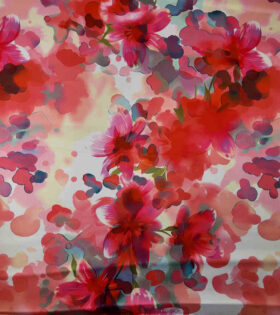 Digital Printed Duchess Satin - Floral