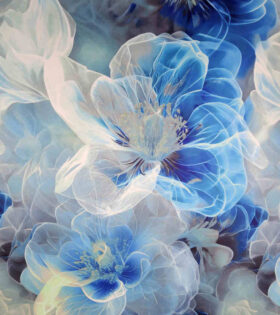 Digital Printed Duchess Satin - Floral