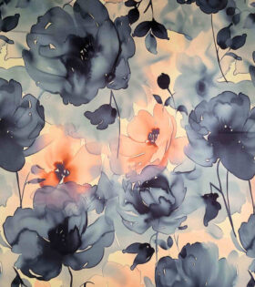 Digital Printed Duchess Satin - Floral