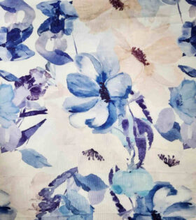 Printed DTY - Floral - Blue